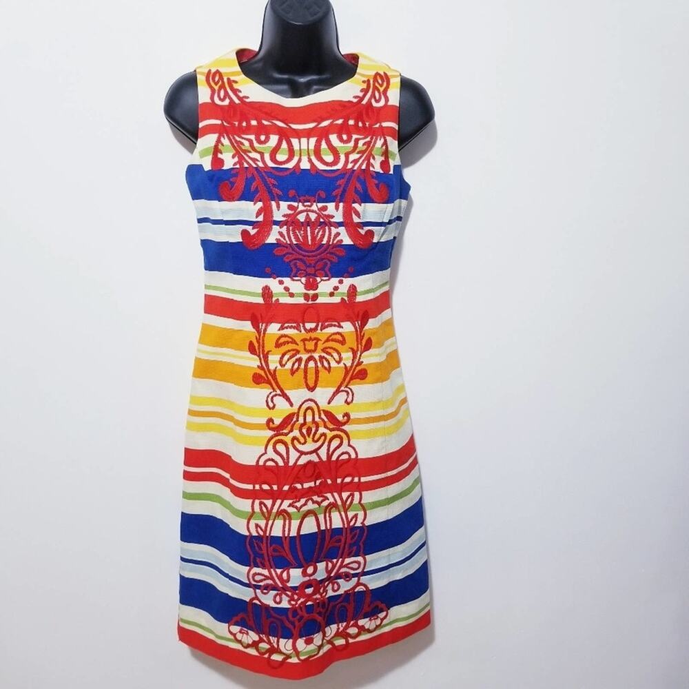 Tabitha Totem Embroidered Rainbow Pride Dress